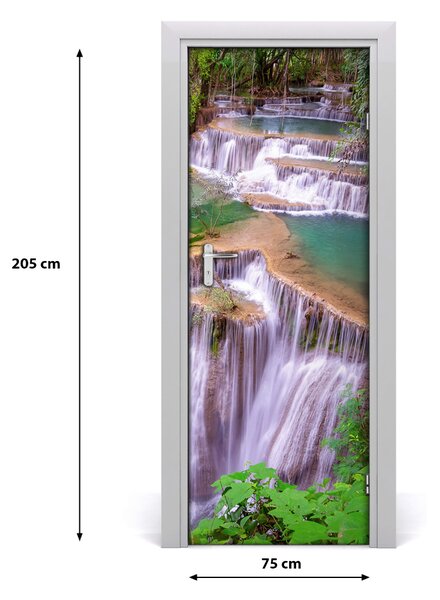 Poster adesivo per porta Cascata 75x205 cm