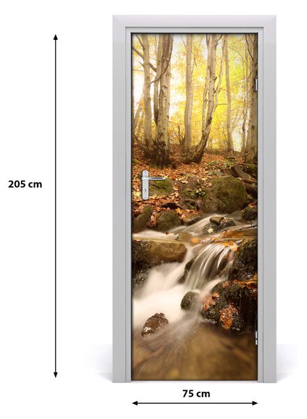 Adesivo per porta interna Gold Autumn 75x205 cm