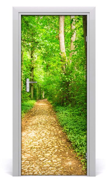 Poster adesivo per porta Sentiero nella foresta 75x205 cm