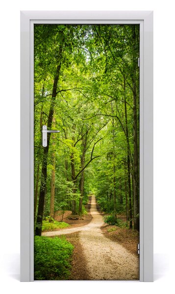 Adesivo per porta Sentiero nella foresta 75x205 cm