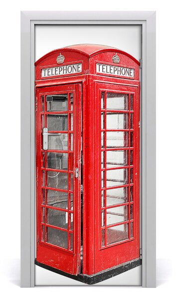 Adesivo per porta interna cabina telefonica 75x205 cm