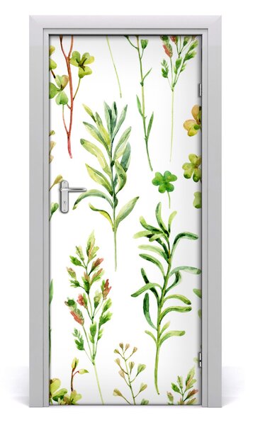 Rivestimento Per Porta Erbacce ed erbe 75x205 cm
