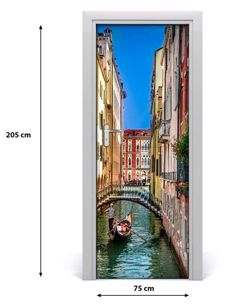 Adesivo per porta interna Venezia, Italia 75x205 cm