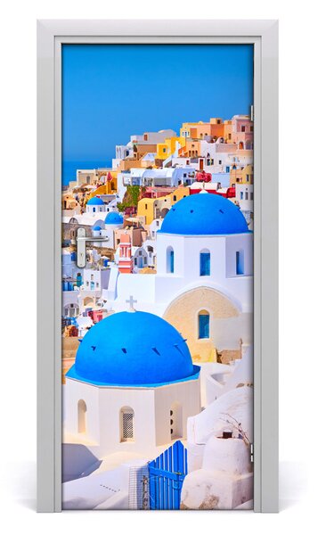 Rivestimento Per Porta La citt? di Santorini 75x205 cm