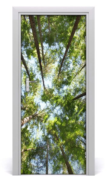 Adesivo per porta Corona di alberi 75x205 cm