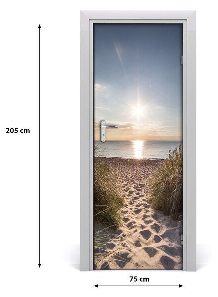Sticker porta Dune costieri 75x205 cm