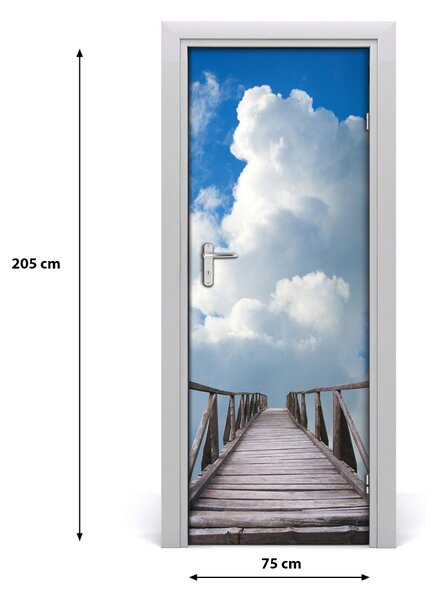 Adesivo per porta Modo in paradiso 75x205 cm