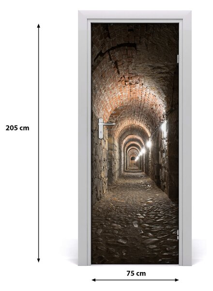 Adesivo per porta interna Scantinati 75x205 cm