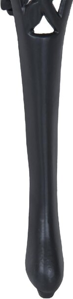 VivaGarden Salotto da Giardino con 2 Sedie e Tavolino Rotondo in Alluminio colore Nero