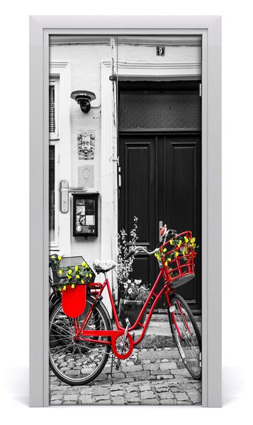 Poster adesivo per porta Bici da citt? 75x205 cm