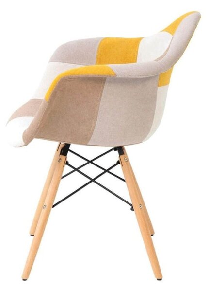 Buybuy Poltrona Moderna in Tessuto Dimensioni 63x60x82 cm - Patchwork Picasso