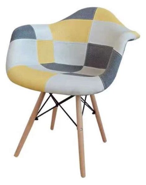 Buybuy Poltrona Moderna in Tessuto Dimensioni 63x60x82 cm - Patchwork Picasso