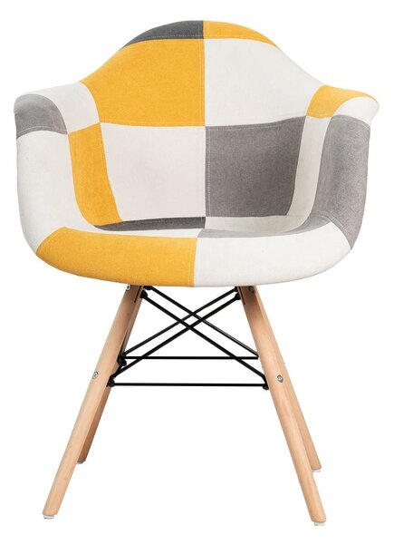 Buybuy Poltrona Moderna in Tessuto Dimensioni 63x60x82 cm - Patchwork Picasso