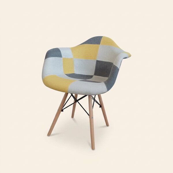 Buybuy Poltrona Moderna in Tessuto Dimensioni 63x60x82 cm - Patchwork Picasso