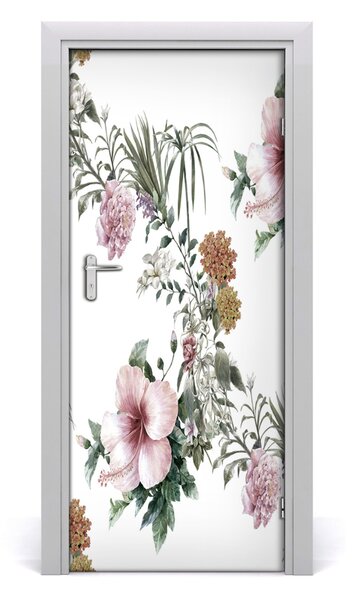 Rivestimento Per Porta Fiori tropicali 75x205 cm