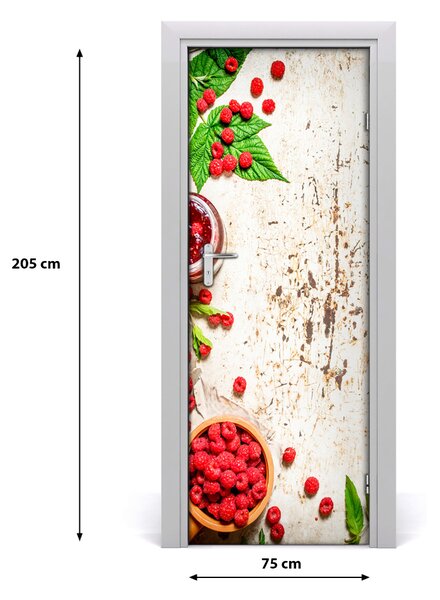Rivestimento Per Porta Marmellata di lamponi 75x205 cm