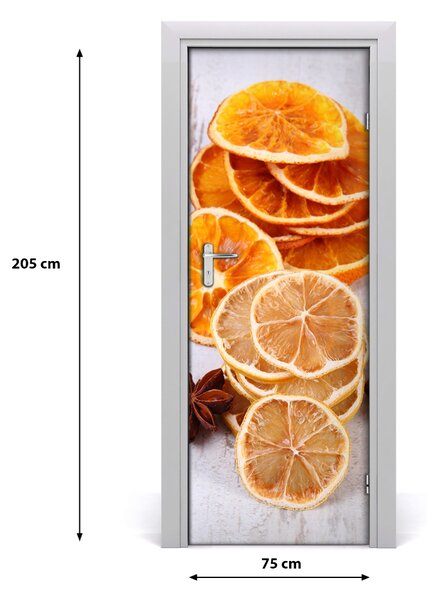 Poster adesivo per porta L'odore del Natale 75x205 cm