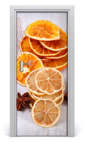 Poster adesivo per porta L'odore del Natale 75x205 cm