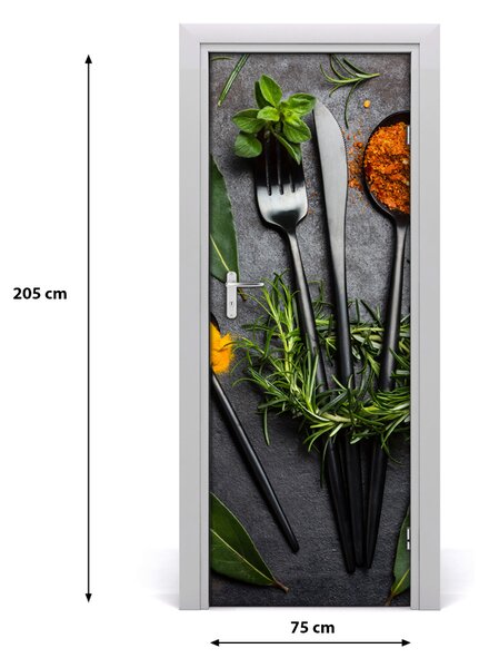 Rivestimento Per Porta Posate e spezie 75x205 cm