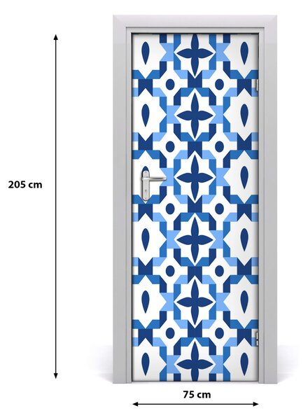 Sticker porta Sfondo geometrico 75x205 cm