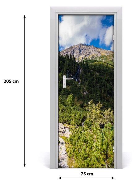 Adesivo per porta interna Morskie Oko Tatry 75x205 cm