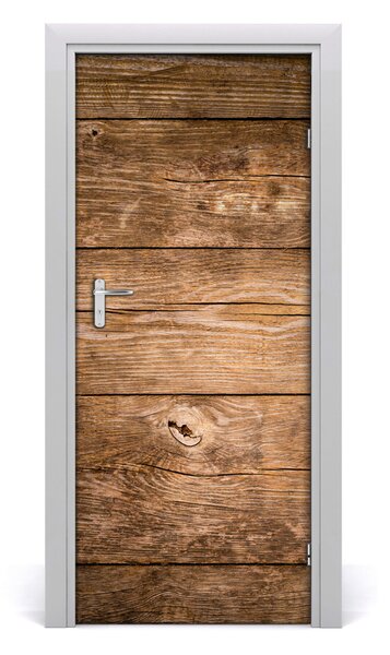 Adesivo per porta Sfondo di legno 75x205 cm