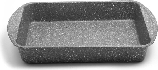Aeternum Teglia Forno Lasagnera Rettangolare in Acciaio 45 x 30 cm colore Grigio - Petravera