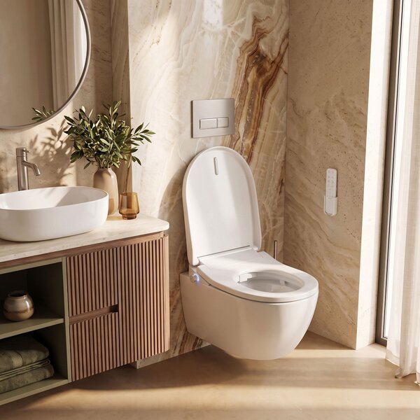 Vaso WC sospeso REA Carlo Mini Tornado Mocca Matt