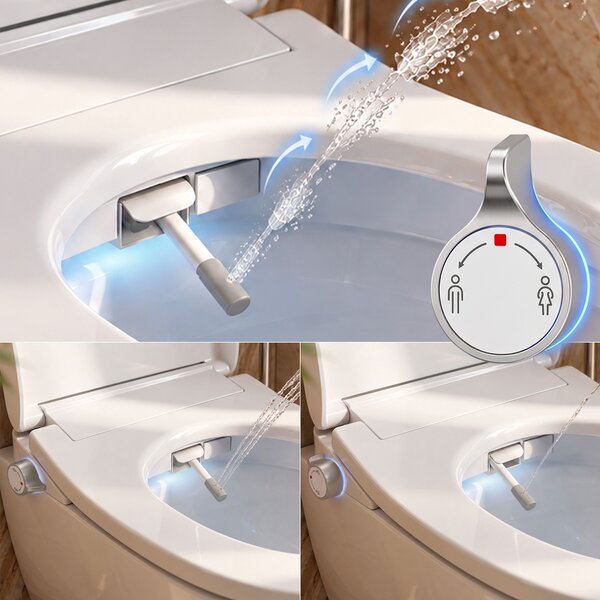 Vaso WC sospeso REA Carlo Mini Tornado Mocca Matt