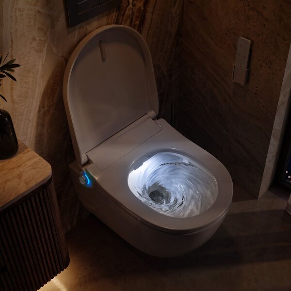 Vaso WC sospeso REA Carlo Mini Tornado Mocca Matt