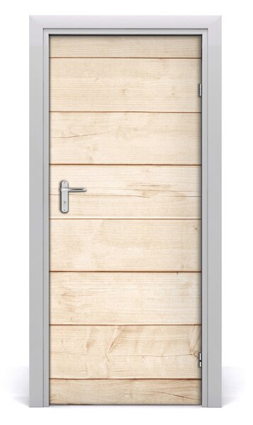 Adesivo per porta Sfondo di legno 75x205 cm