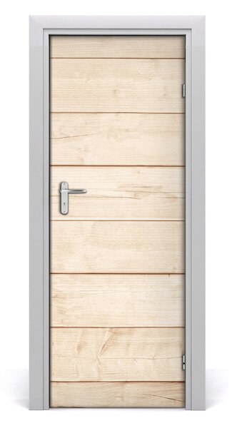 Adesivo per porta Sfondo di legno 75x205 cm