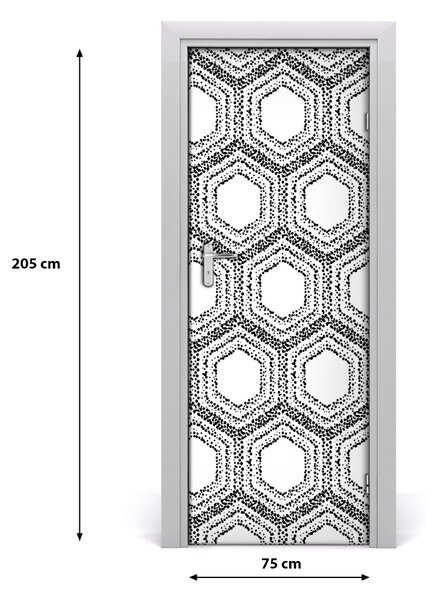 Adesivo per porta Sfondo geometrico 75x205 cm