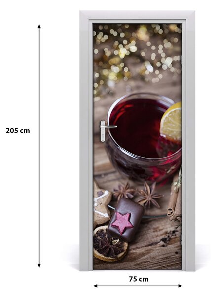 Adesivo per porta interna Vin brul? 75x205 cm