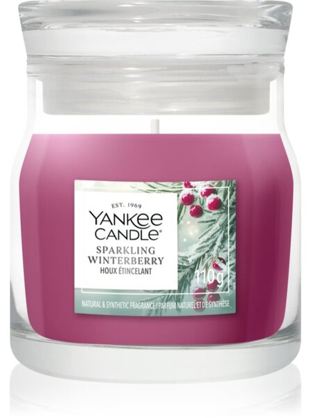 Yankee Candle Sparkling Winterberry candela profumata Signature 110 g