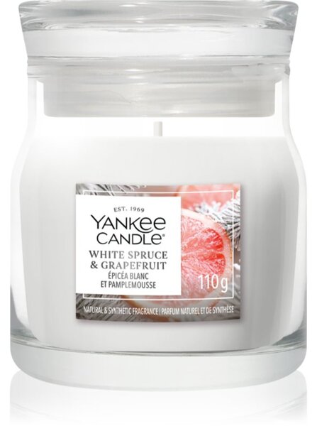 Yankee Candle White Spruce & Grapefruit candela profumata Signature 110 g