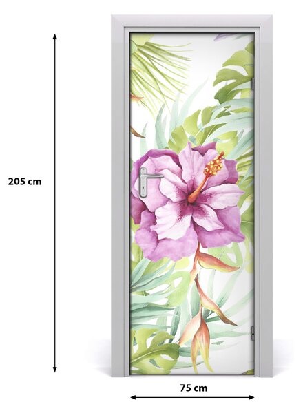 Rivestimento Per Porta Pattern hawaiano 75x205 cm