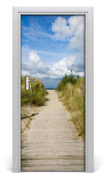 Adesivo per porta Sentiero per la spiaggia 75x205 cm
