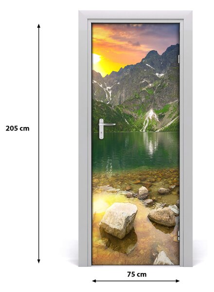 Adesivo per porta interna Morskie Oko Tatry 75x205 cm