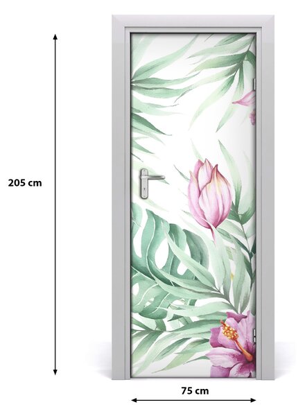 Rivestimento Per Porta Pattern hawaiano 75x205 cm