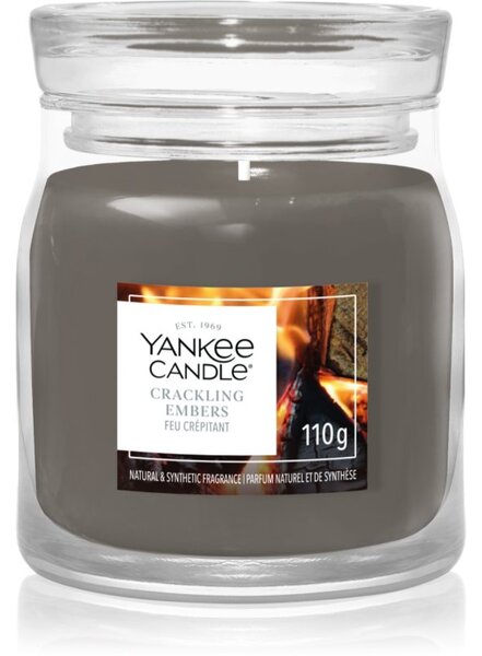 Yankee Candle Crackling Embers candela profumata Signature 110 g