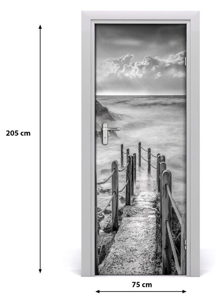 Sticker porta Sentiero in mare 75x205 cm