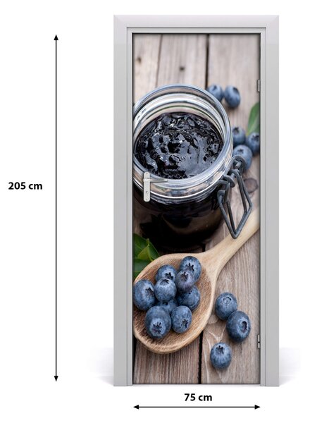 Rivestimento Per Porta marmellata di mirtilli 75x205 cm
