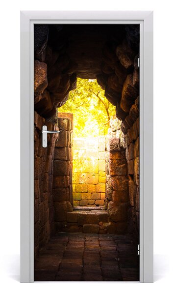 Adesivo per porta Castello 75x205 cm