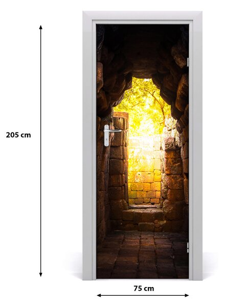Adesivo per porta Castello 75x205 cm