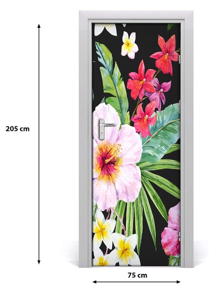 Rivestimento Per Porta Pattern hawaiano 75x205 cm