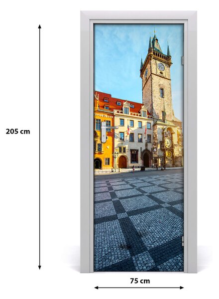 Poster adesivo per porta Praga, Repubblica Ceca 75x205 cm