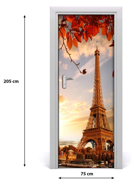 Adesivo per porta interna Torre Eiffel 75x205 cm