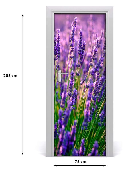 Sticker porta Campo di lavanda 75x205 cm