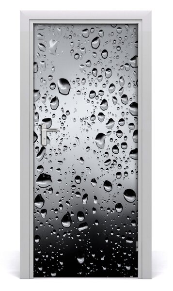 Adesivo per porta interna Gocce d'acqua 75x205 cm